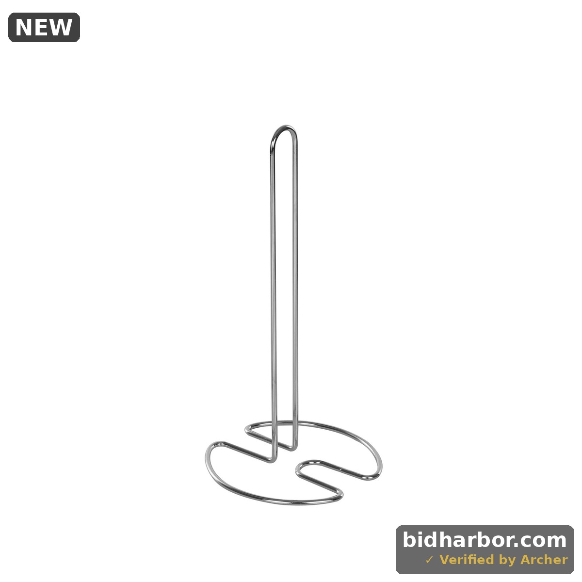 Mainstays Countertop Paper Towel Holder Stand Silver Metal Kitchen Paper Towel Roll Holder and Dispenser for Kitchen Counter Storage