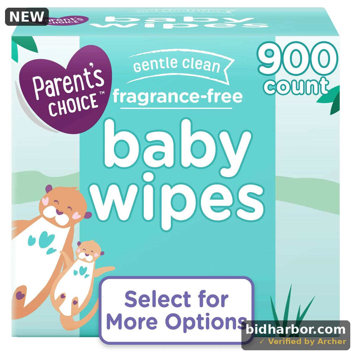 Parent's Choice Baby Wipes, Fragrance Free, 900 Count