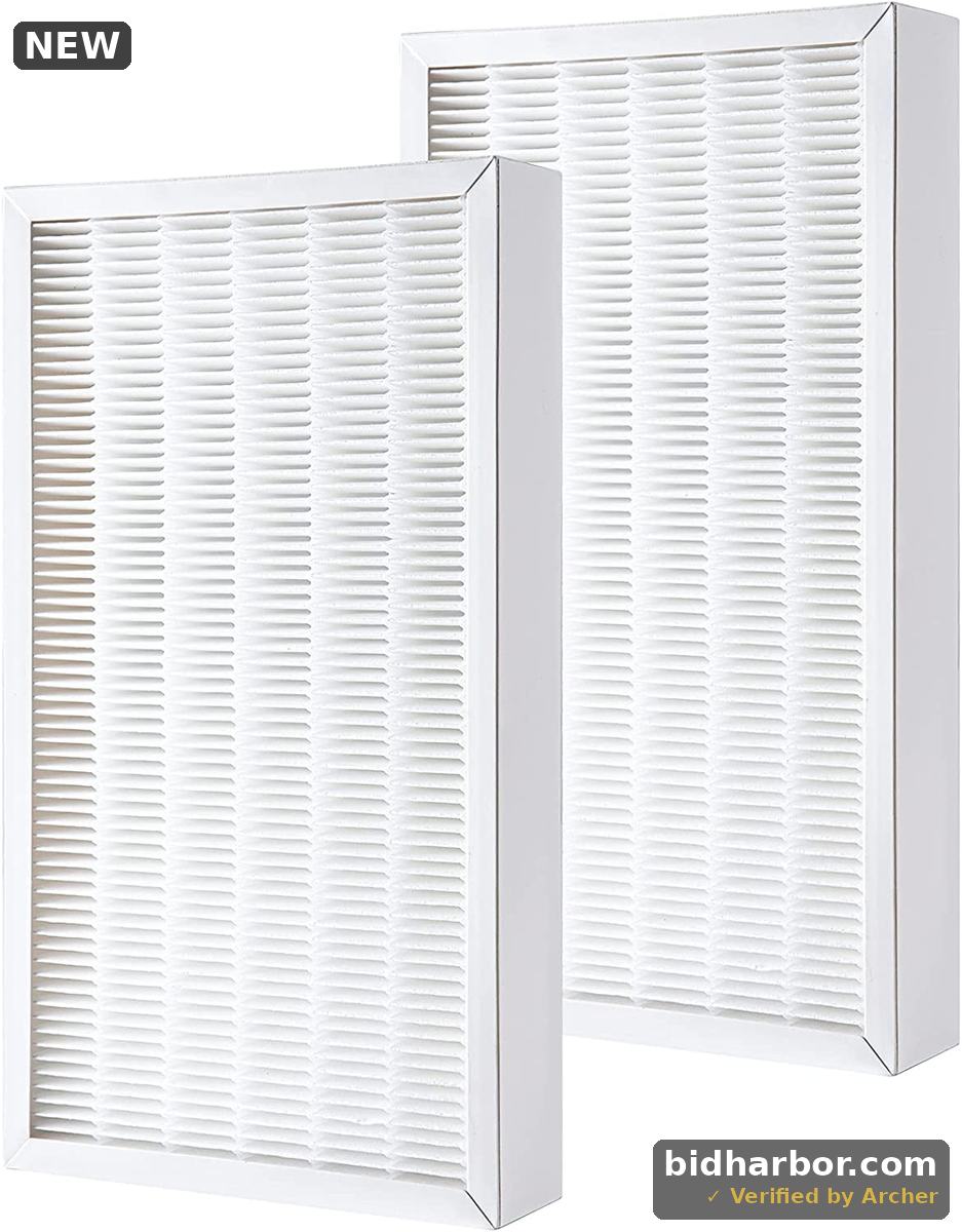 Freshlab 2 Pack F1 Replacement Filter For 3M Filtrete C01 T02 Air Purifiers FAP-C01BA-G1 FAP-T02WA-G1 Allergen Reduction Part# FAPF-F1-2P
