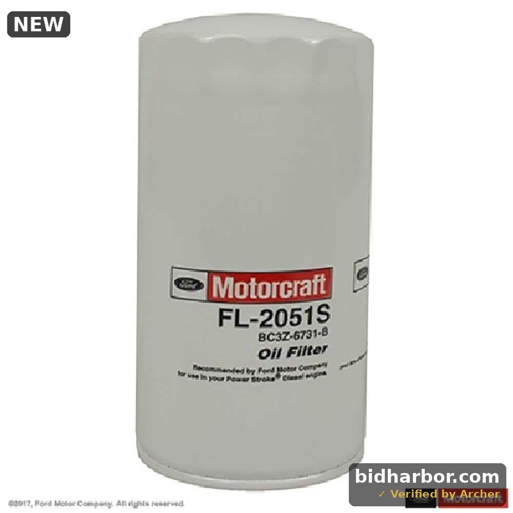 Motorcraft FL2051S Original Equipment Oil Filter Fits select: 2011-2022 FORD F250, 2011-2022 FORD F350