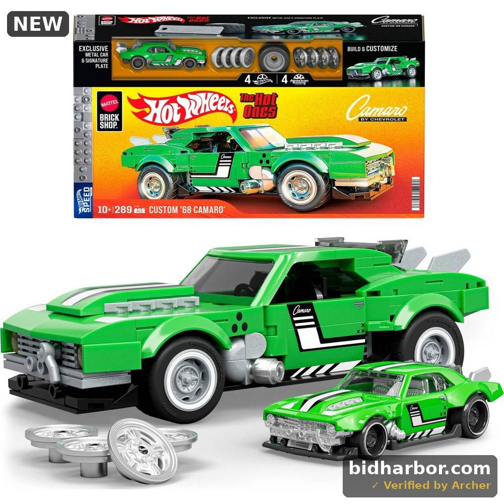 Hot Wheels Speed Series Custom 68 Camaro Building Set