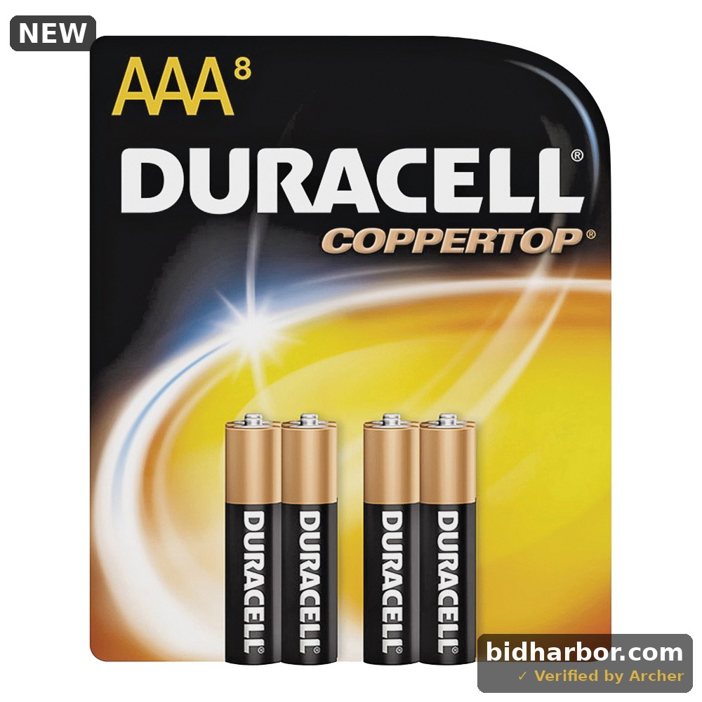 Duracell Power Boost CopperTop Alkaline AAA Batteries, 8/Pack