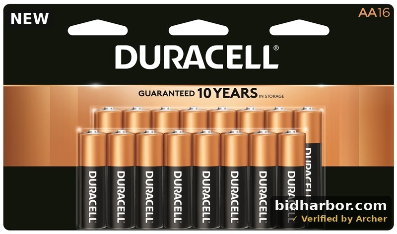 Duracell Coppertop AA Batteries with Power Boost Ingredients, 16 Count (Pack of 1) Long-lasting Alkaline Double AA Battery for Household and Office Devices