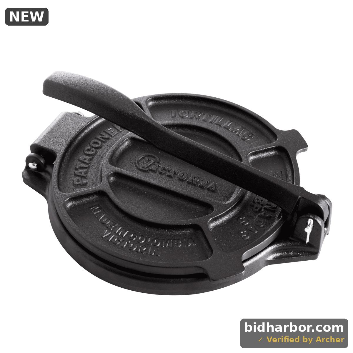 Victoria Tortilla Press Cast Iron Preseasoned 6.5
