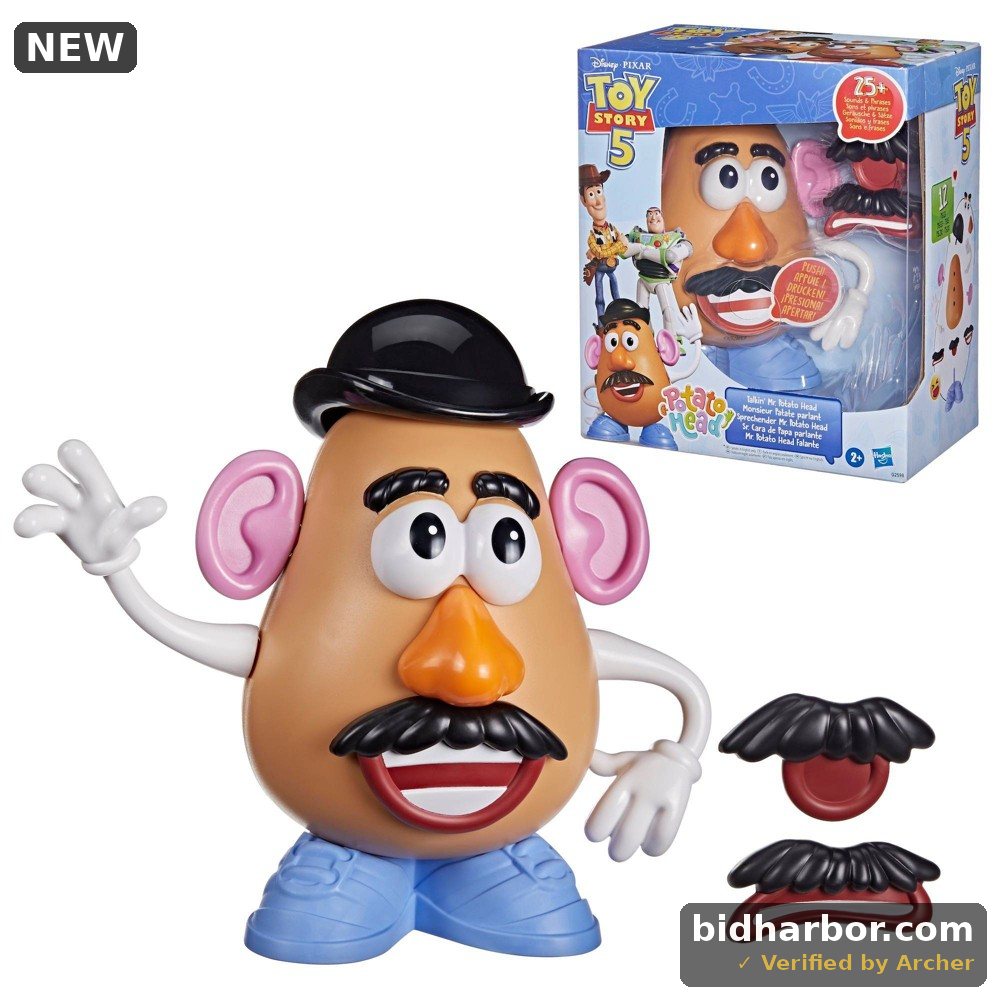 Potato Head Disney Pixar Toy Story 5 Talkin Mr. Potato Head Toy, 25+ Sounds, Birthday Gifts, Age 2+