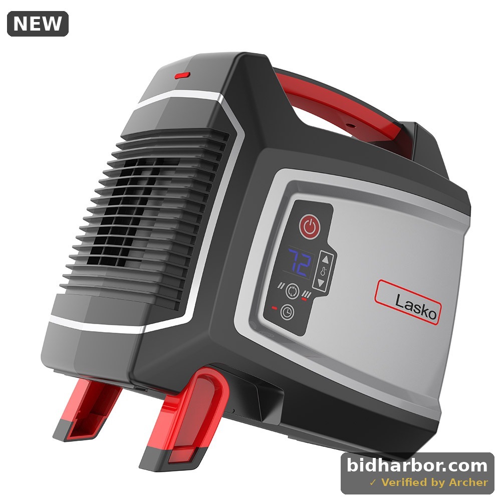Lasko CU12510 Elite Collection 1500-Watt Electric Ceramic Utility Space Heater With Timer