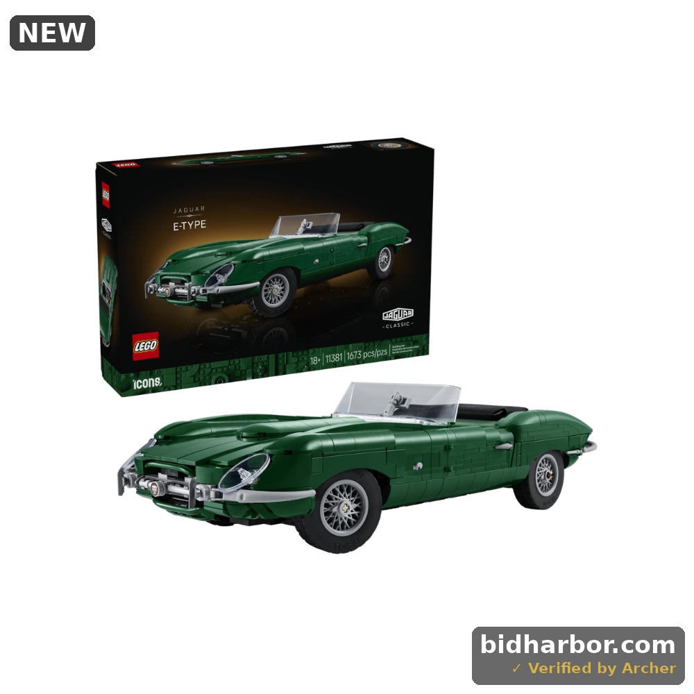 Lego Icons Jaguar E-Type Sports Car Building Set